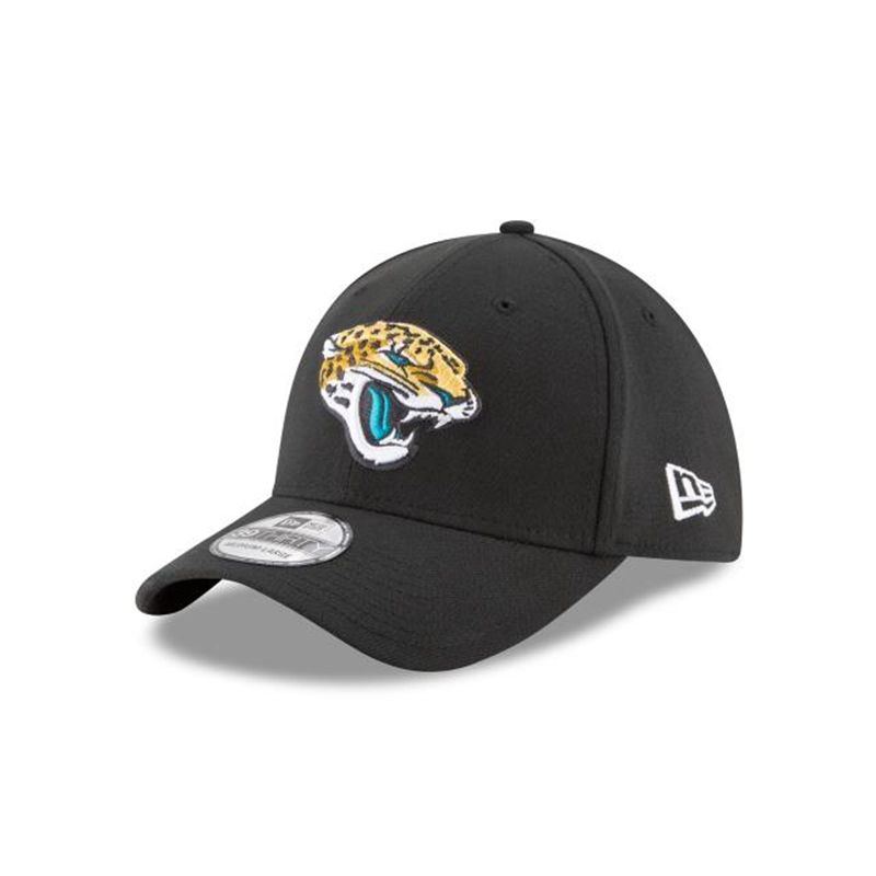 NFL Jacksonville Jaguars Team Classic 39Thirty Stretch Fit (PYL1847) - Black New Era Caps